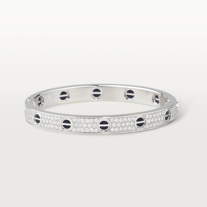 [LuxJewelry]LOVE BRACELET 6.1MM DIAMOND-PAVED CERAMIC