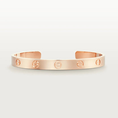 [LuxJewelry]LOVE BRACELET 6.1MM OPEN CUFF