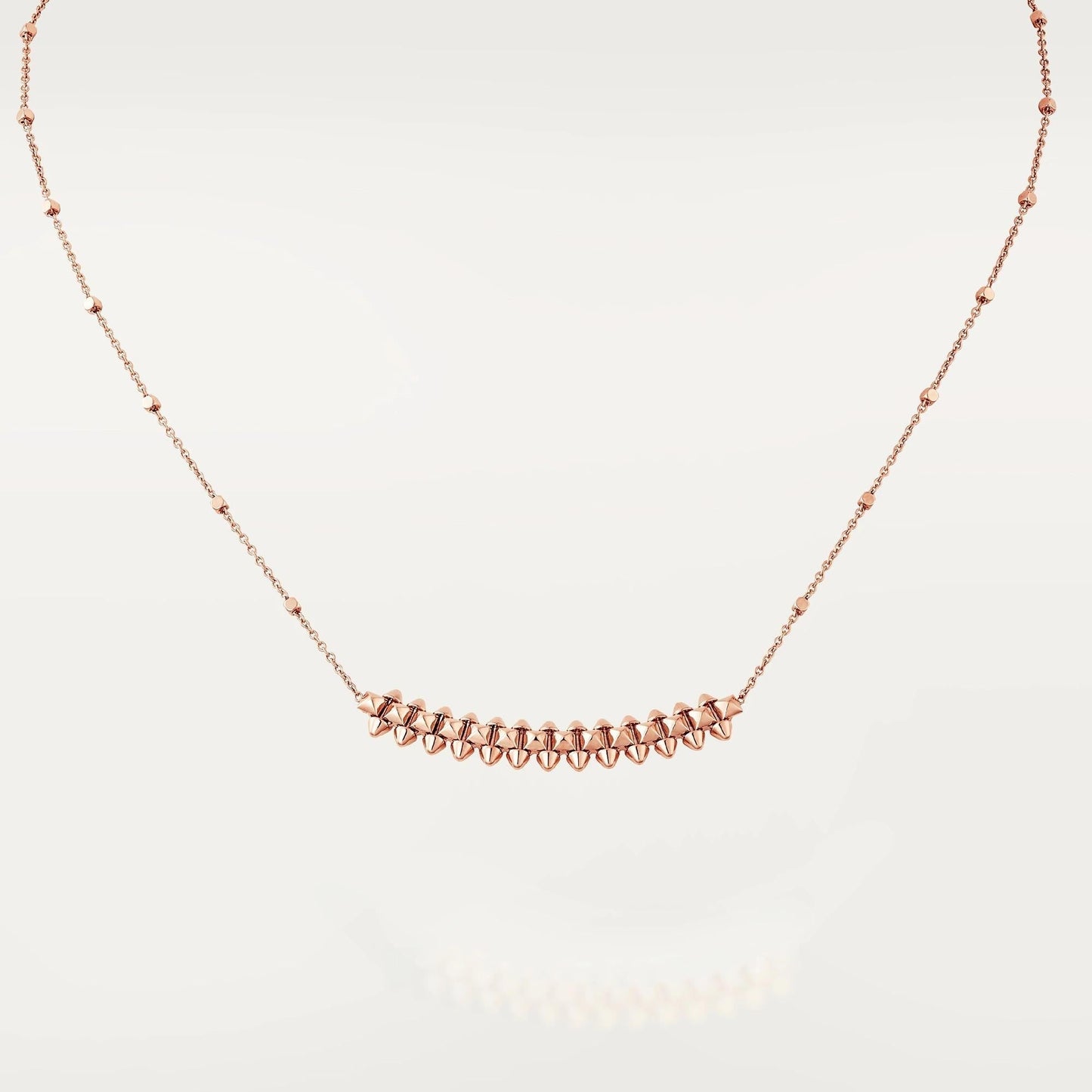 [LuxJewelry]CLASH PINK GOLD NECKLACE
