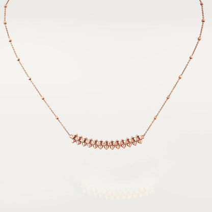 [LuxJewelry]CLASH PINK GOLD NECKLACE