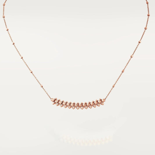 [LuxJewelry]CLASH PINK GOLD NECKLACE