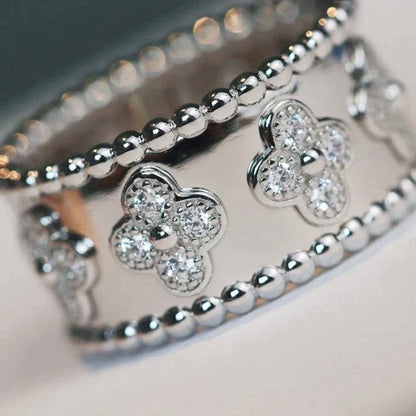 [LuxJewelry]CLOVER KALEIDOSCOPE RING 10MM