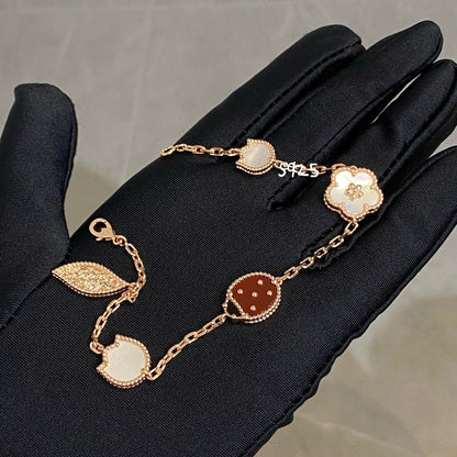 [LuxJewelry]LUCKY SPRING 5 MOTIF BRACELET