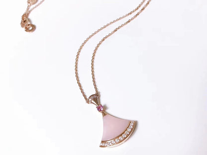 [LuxJewelry]DREAM NECKLACE PINK MOP DIAMOND