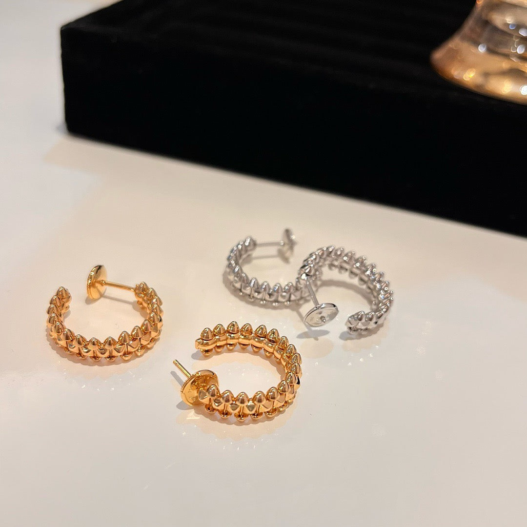[LuxJewelry]CLASH SMALL HOOP EARRINGS