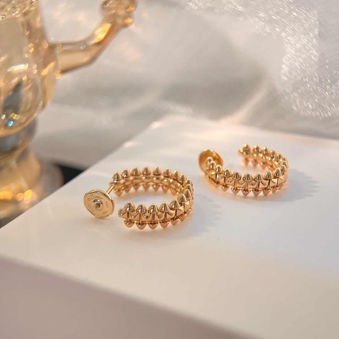 [LuxJewelry]CLASH SMALL HOOP EARRINGS