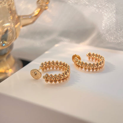 [LuxJewelry]CLASH SMALL HOOP EARRINGS