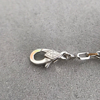 [LuxJewelry]CLOVER 5 MOTIF ONYXS DIAMOND BRACELET SILVER