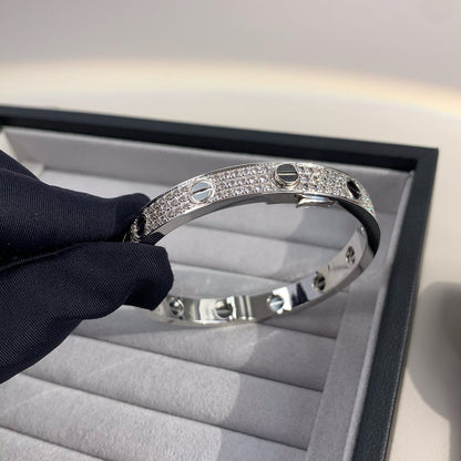 [LuxJewelry]LOVE BRACELET 6.1MM DIAMOND-PAVED CERAMIC