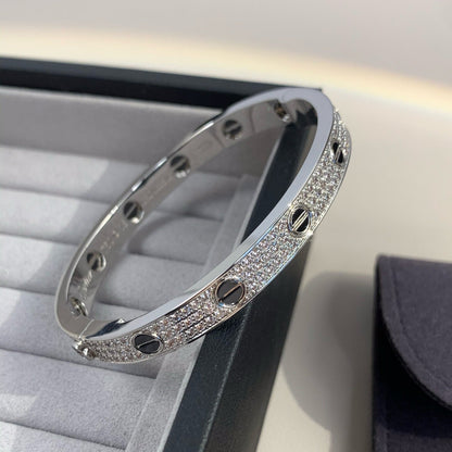 [LuxJewelry]LOVE BRACELET 6.1MM DIAMOND-PAVED CERAMIC