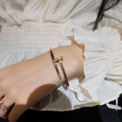 [LuxJewelry]JUSTE BRACELET 3.5MM DIAMONDS