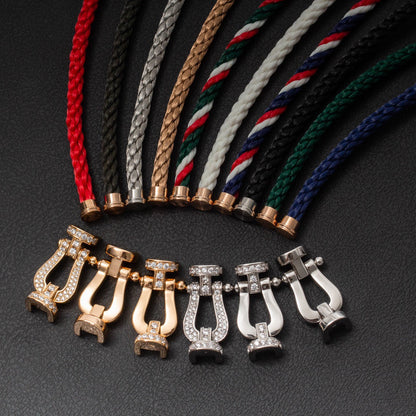 [LuxJewelry]FORCE LARGE HORSESHOE NO DIAMOND BRACELET ROSE GOLD
