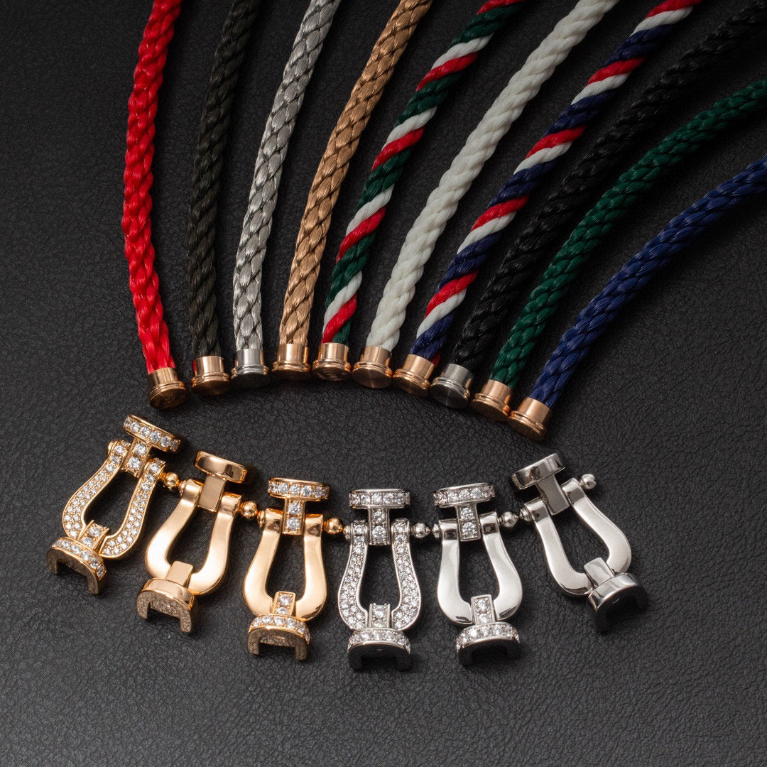 [LuxJewelry]FORCE LARGE HORSESHOE NO DIAMOND BRACELET SILVER