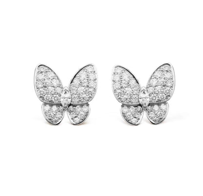 [LuxJewelry]BUTTERFLY ALL DIAMOND EARRINGS