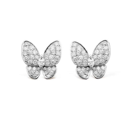 [LuxJewelry]BUTTERFLY ALL DIAMOND EARRINGS