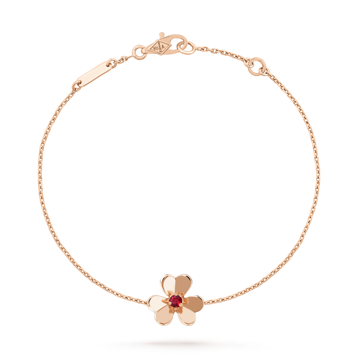 [LuxJewelry]FRIVOLE GOLD FLOWER PINK MALACHITE BRACELET