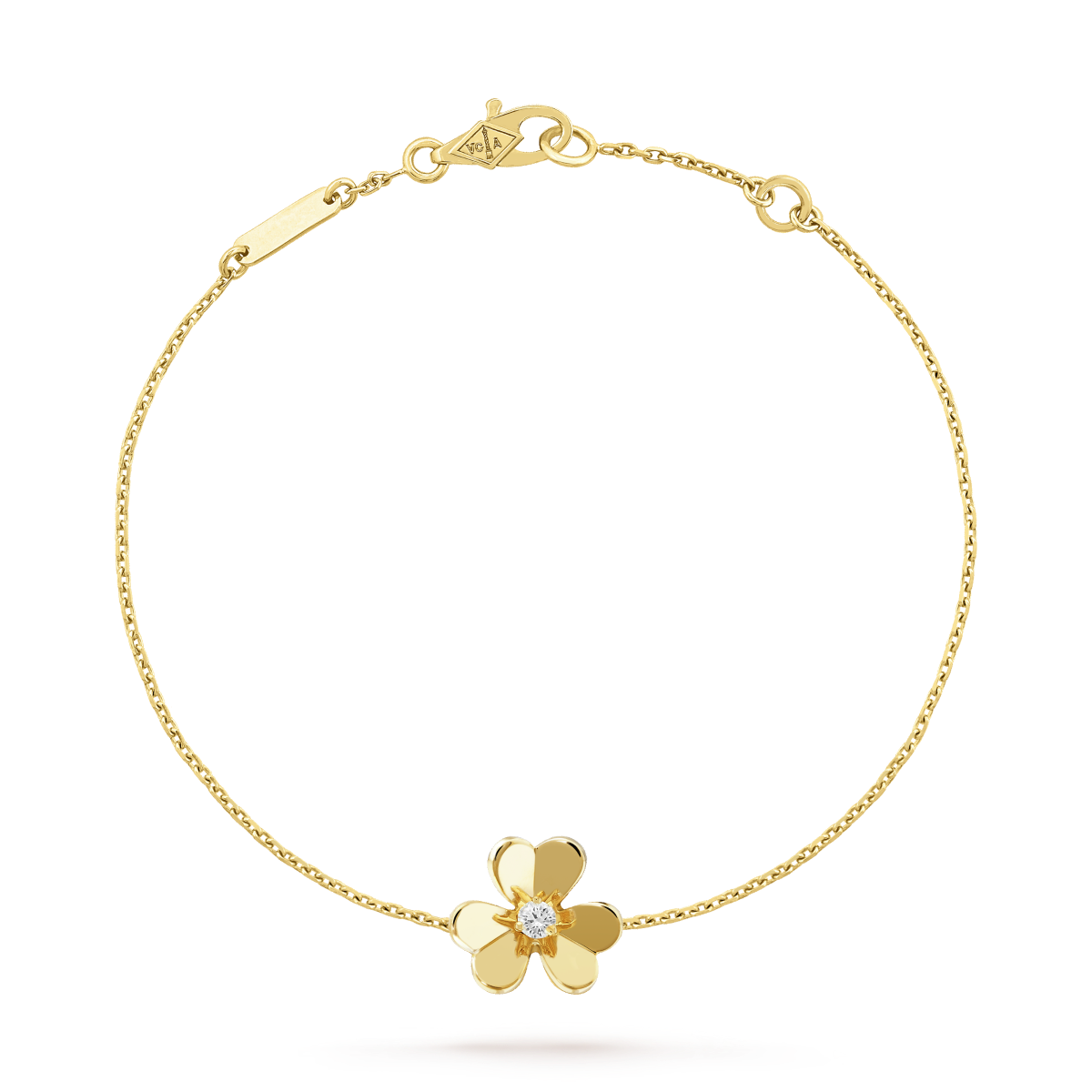 [LuxJewelry]FRIVOLE GOLD FLOWER PINK MALACHITE BRACELET