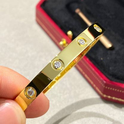 [LuxJewelry]LOVE BRACELET 6.1MM 10 DIAMONDS