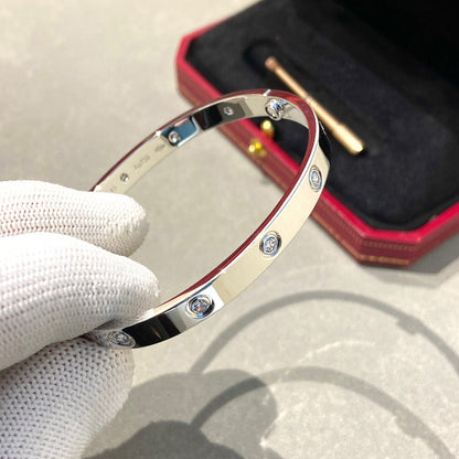 [LuxJewelry]LOVE BRACELET 6.1MM 10 DIAMONDS