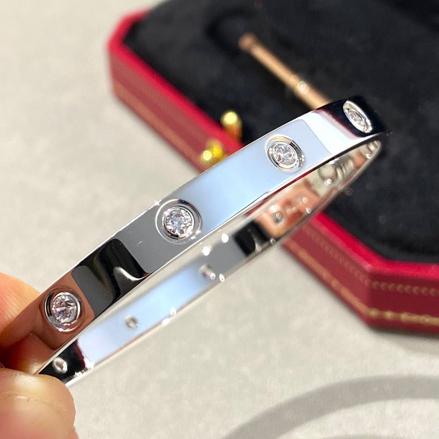 [LuxJewelry]LOVE BRACELET 6.1MM 10 DIAMONDS