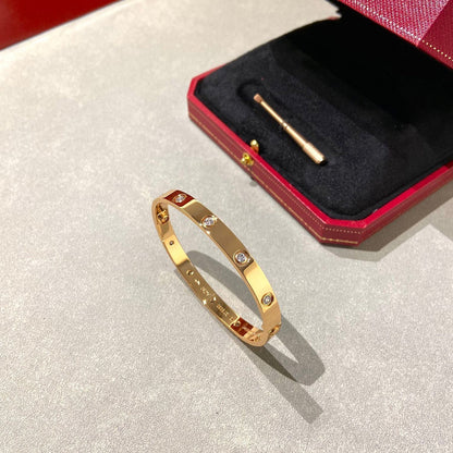 [LuxJewelry]LOVE BRACELET 6.1MM 10 DIAMONDS