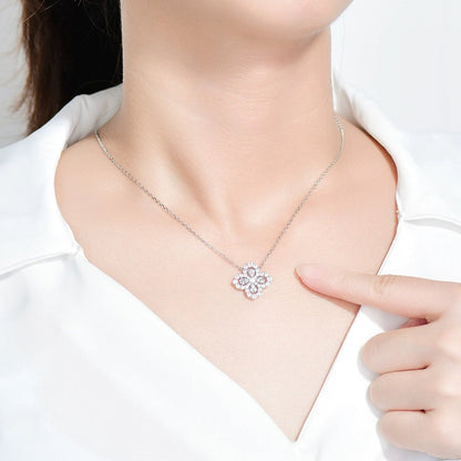 [LuxJewelry]LOOP NECKLACE FULL MOTIF DIAMOND 16MM MULTIPLE COLORS