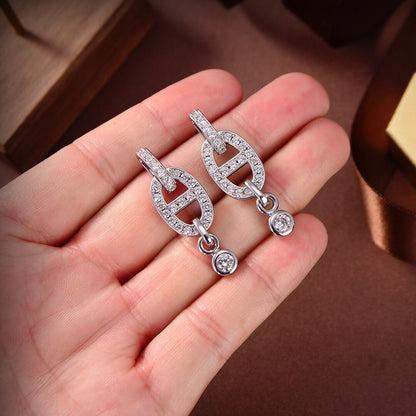 [LuxJewelry]HM CHAINE DIAMOND EARRINGS