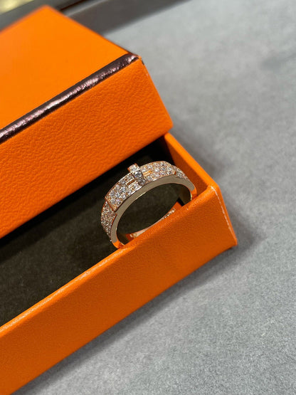 [LuxJewelry]KELLY PINK GOLD DIAMOND RING