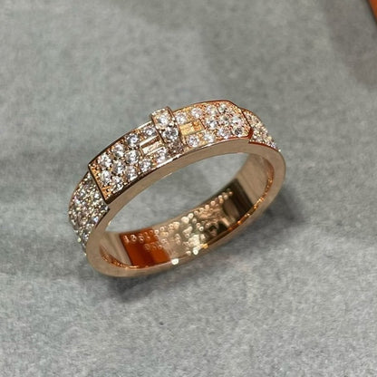 [LuxJewelry]KELLY PINK GOLD DIAMOND RING