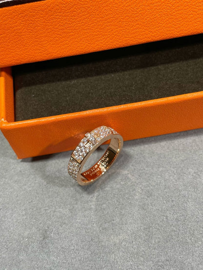 [LuxJewelry]KELLY PINK GOLD DIAMOND RING
