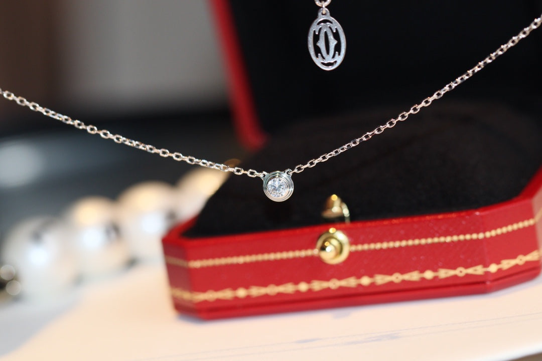 [LuxJewelry]DAMOUR DIAMOND NECKLACE