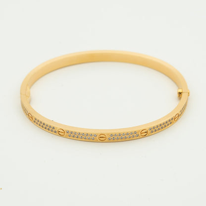[LuxJewelry]LOVE BRACELET 3.65MM DIAMOND-PAVED