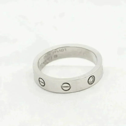 [LuxJewelry]LOVE RING 4MM 1 DIAMOND SILVER