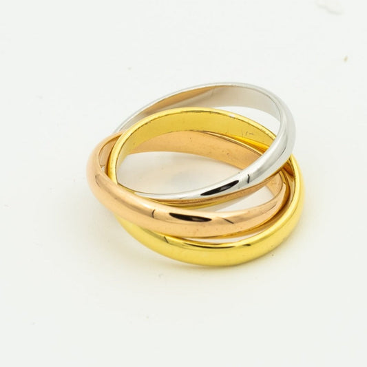 [LuxJewelry]TRINITY RING GOLD PINK GOLD SILVER