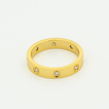 [LuxJewelry]LOVE RING 3.6MM 8 DIAMONDS