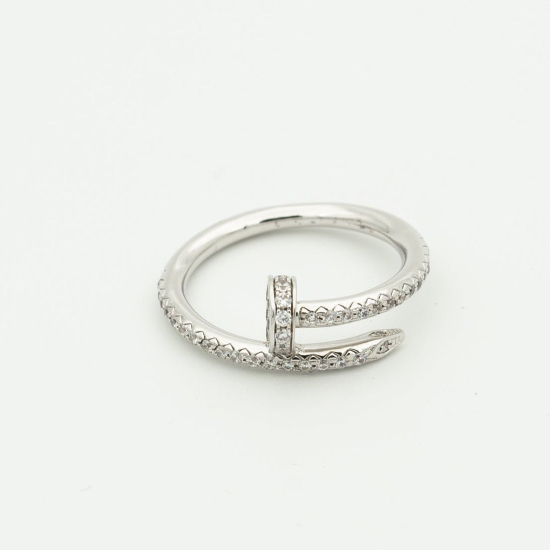 [LuxJewelry]JUSTE RING 1.8MM SILVER DIAMONDS