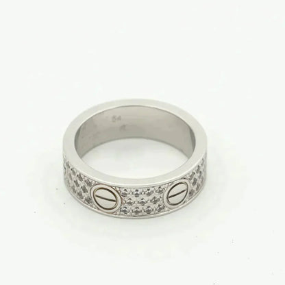 [LuxJewelry]LOVE RING 5.5MM DIAMONDS PAVED