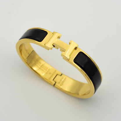 [LuxJewelry]H BLACK BRACELET