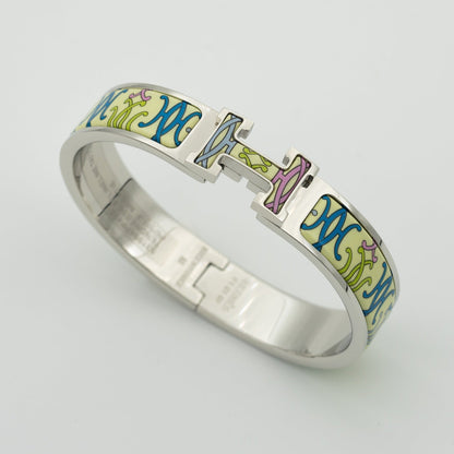 [LuxJewelry]H BRACELET BEIGE MULTICOLOR
