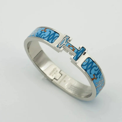 [LuxJewelry]H BRACELET BLUE MULTICOLOR