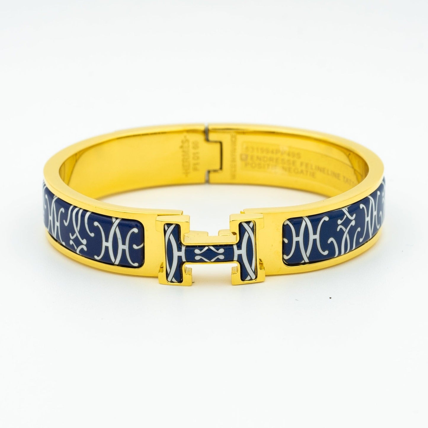 [LuxJewelry]H BRACELET BLACK MULTICOLOR