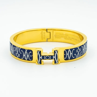[LuxJewelry]H BRACELET BLACK MULTICOLOR