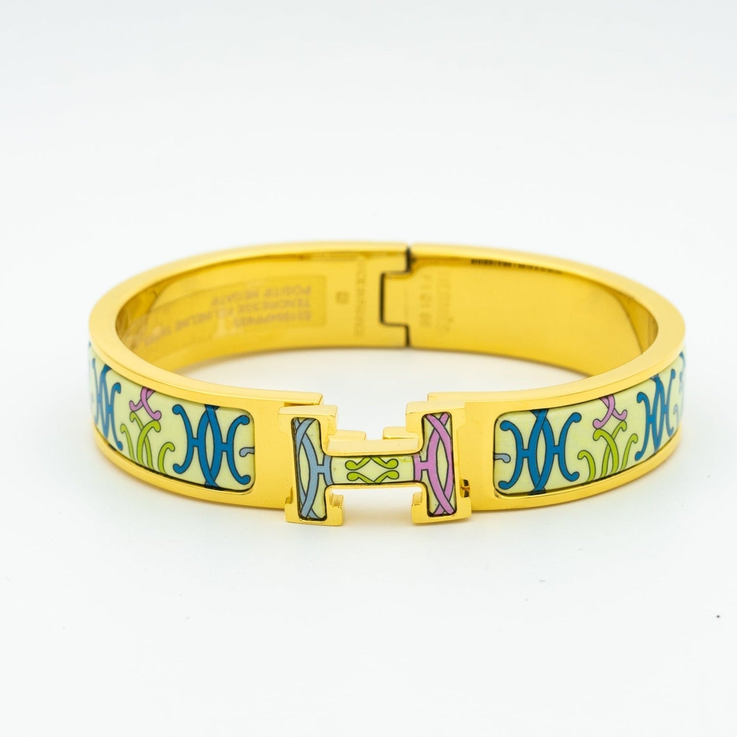 [LuxJewelry]H BRACELET BEIGE MULTICOLOR