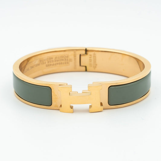 [LuxJewelry]H BRACELET BLUE GREEN 12MM