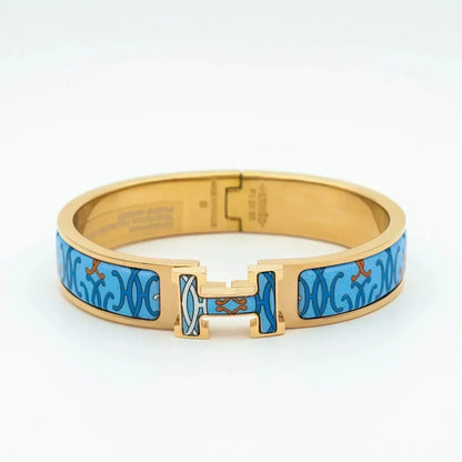[LuxJewelry]H BRACELET BLUE MULTICOLOR