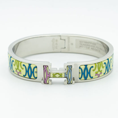 [LuxJewelry]H BRACELET BEIGE MULTICOLOR