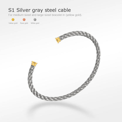 [LuxJewelry]FORCE SERIES BRACELET CABLES 50 CHOICES (DIY SELECTION)