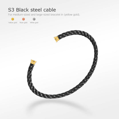 [LuxJewelry]FORCE SERIES BRACELET CABLES 50 CHOICES (DIY SELECTION)