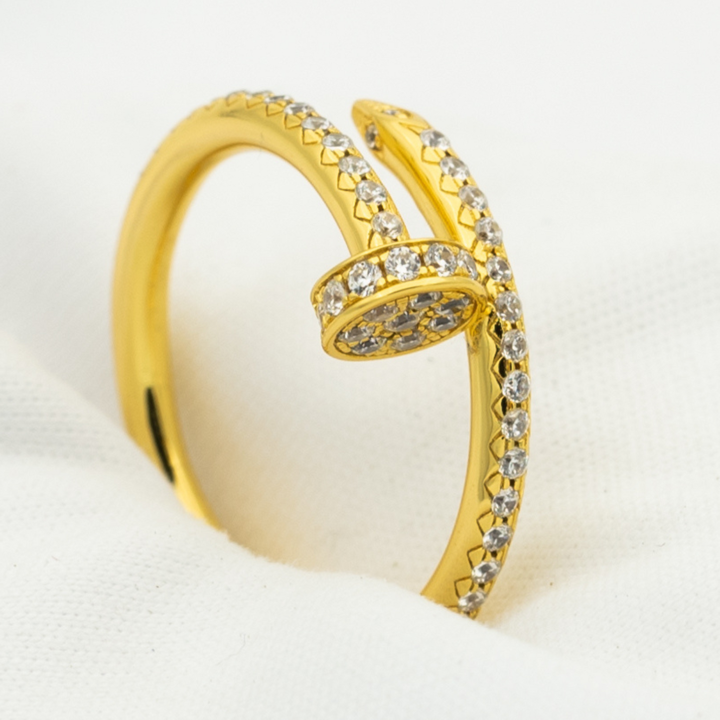 [LuxJewelry]JUSTE RING 1.8MM GOLD DIAMONDS