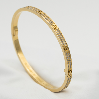 [LuxJewelry]LOVE BRACELET 3.65MM DIAMOND-PAVED